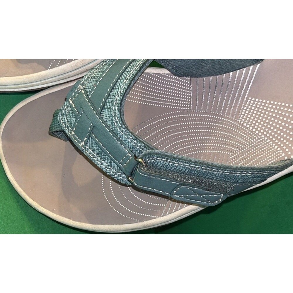 CLOUDSTEPPERS by Clarks Breeze Dream Sport Sandal Teal Comfort Size 8 Woman’s - Picture 8 of 9